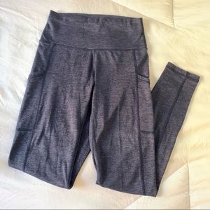 Aerie High Waisted Heather Indigo Leggings with Pockets size small